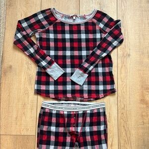 Victoria secret red plaid matching pajama set size small